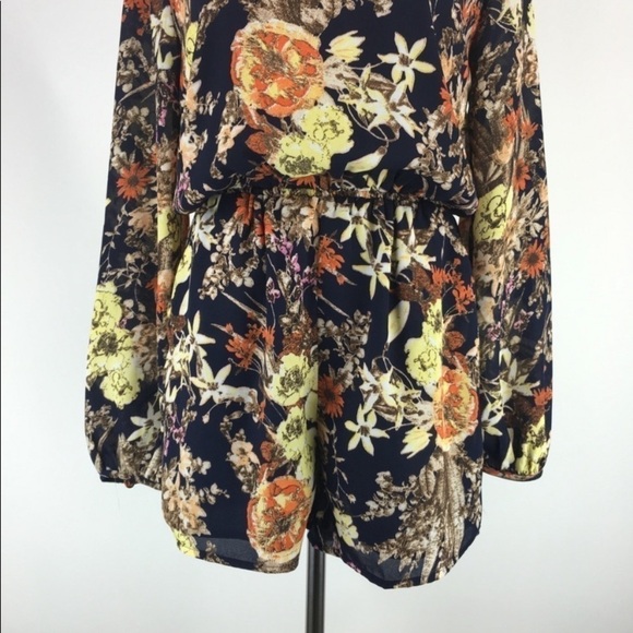 Lucca, Italian Floral Romper, Completely Lined, Fashion-Forward, Hand-WashEUC, S - Picture 6 of 8